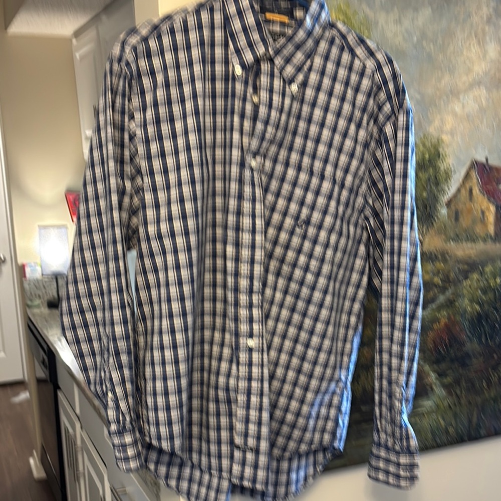 Men's Nautica Blue Checkered Shirt